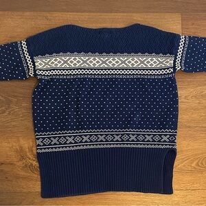 Denim & Supply Ralph Lauren Navy and White Sweater Fair Isles or Scandinavian